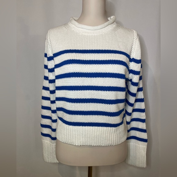 J.Crew Heritage cotton RollneckTT™ sweater in stripe - Picture 3 of 6
